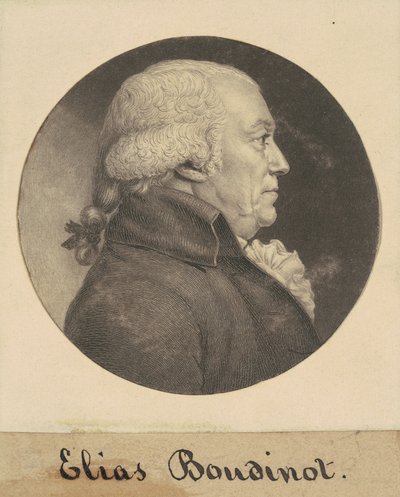 Elias Boudinot alkotó: Charles B. J. Févret de Saint Mémin