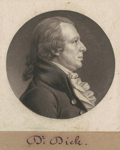 Elisha Cullen Dick alkotó: Charles B. J. Févret de Saint Mémin