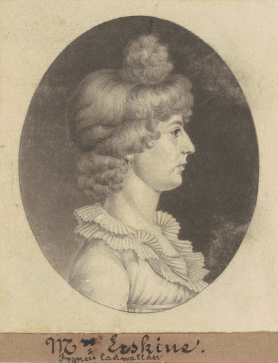 Frances Cadwalader Erskine alkotó: Charles B. J. Févret de Saint Mémin