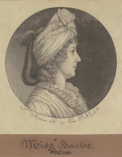 Helena Bache alkotó: Charles B. J. Févret de Saint Mémin