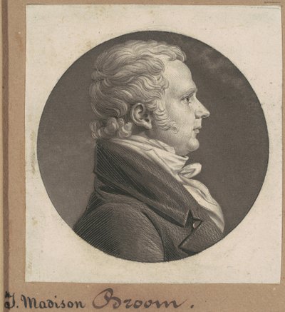 James Madison Broom alkotó: Charles B. J. Févret de Saint Mémin