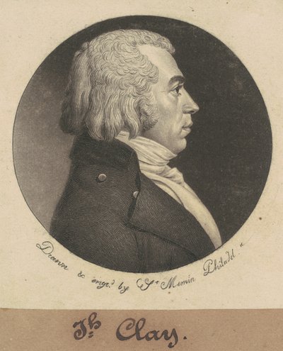 Joseph Clay alkotó: Charles B. J. Févret de Saint Mémin