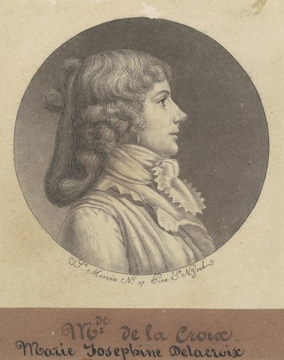 Marie Josephine Delacroix alkotó: Charles B. J. Févret de Saint Mémin