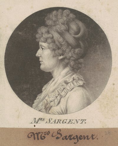 Mary Hawley Macintosh Williams Sargent alkotó: Charles B. J. Févret de Saint Mémin