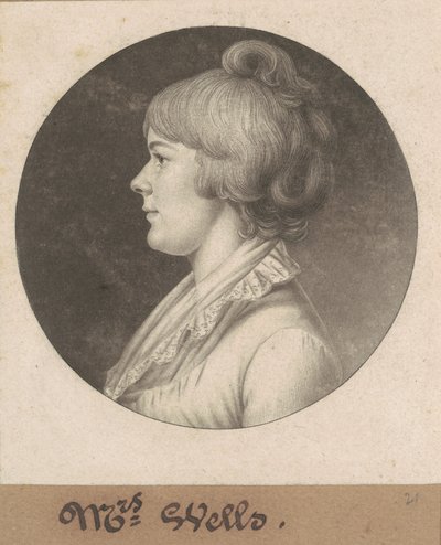 Mary Wright Sonntag Wells alkotó: Charles B. J. Févret de Saint Mémin