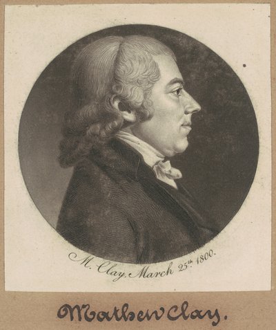 Matthew Clay alkotó: Charles B. J. Févret de Saint Mémin
