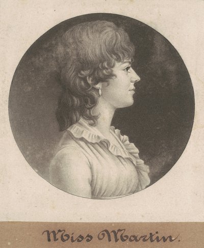 Martin kisasszony alkotó: Charles B. J. Févret de Saint Mémin