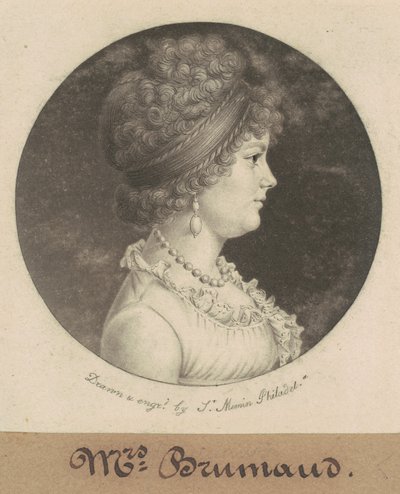Mrs. Brumaud alkotó: Charles B. J. Févret de Saint Mémin