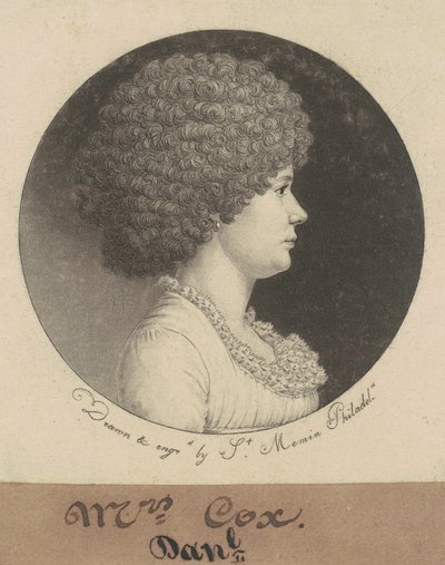 Mrs. Cox alkotó: Charles B. J. Févret de Saint Mémin