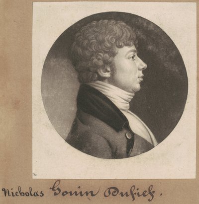 Nicholas Gouin Dufief alkotó: Charles B. J. Févret de Saint Mémin