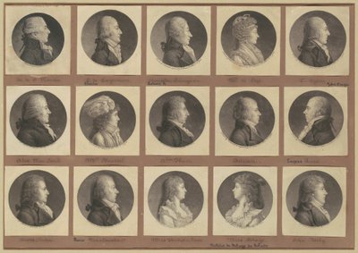 Saint-Mémin Portrégyűjtemény, 1. csoport alkotó: Charles B. J. Févret de Saint Mémin