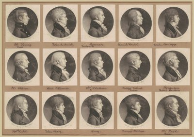 Saint-Mémin Portrégyűjtemény, 22. csoport alkotó: Charles B. J. Févret de Saint Mémin