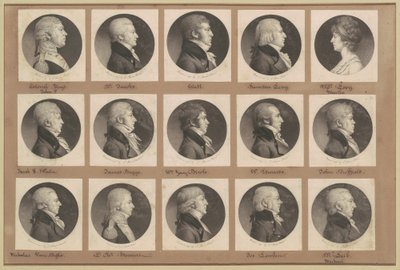 Saint-Mémin Portrégyűjtemény, 23. csoport alkotó: Charles B. J. Févret de Saint Mémin