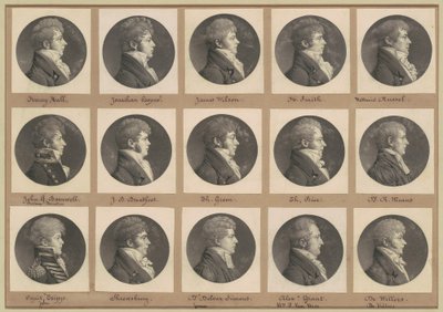 Saint-Mémin Portrégyűjtemény, 46. csoport alkotó: Charles B. J. Févret de Saint Mémin