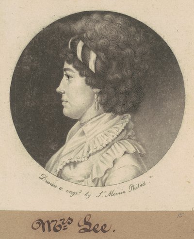 Temperance Hedge Lee alkotó: Charles B. J. Févret de Saint Mémin