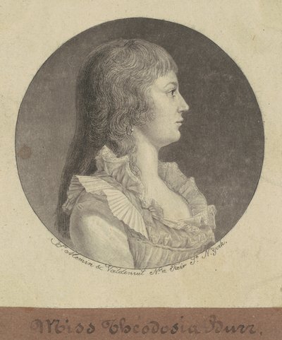 Theodosia Burr alkotó: Charles B. J. Févret de Saint Mémin