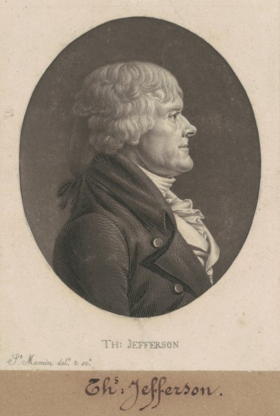 Thomas Jefferson alkotó: Charles B. J. Févret de Saint Mémin