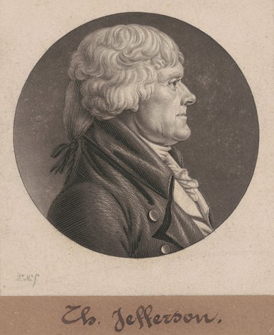 Thomas Jefferson alkotó: Charles B. J. Févret de Saint Mémin