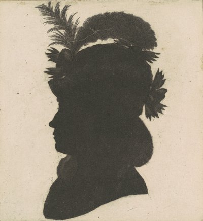 Azonosítatlan női sziluett alkotó: Charles B. J. Févret de Saint Mémin