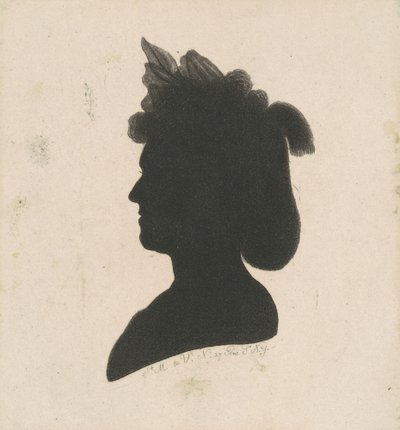 Azonosítatlan női sziluett alkotó: Charles B. J. Févret de Saint Mémin