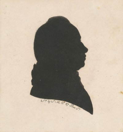 Azonosítatlan férfi sziluett alkotó: Charles B. J. Févret de Saint Mémin