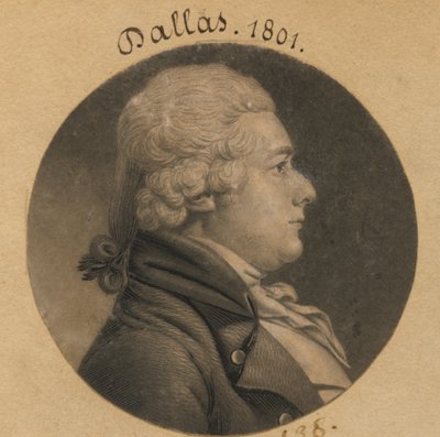 Alexander James Dallas alkotó: Charles Balthazar Julien Févret de Saint-Mémin