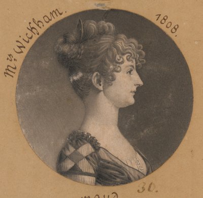 Elizabeth Selden McClurg Wickham alkotó: Charles Balthazar Julien Févret de Saint-Mémin