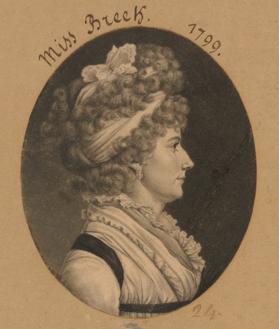 Hannah Breck alkotó: Charles Balthazar Julien Févret de Saint-Mémin