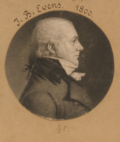 John B. Evens alkotó: Charles Balthazar Julien Févret de Saint-Mémin