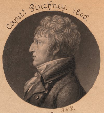 Möglicherweise Charles Pinckney oder Dr. George Wilson alkotó: Charles Balthazar Julien Févret de Saint-Mémin