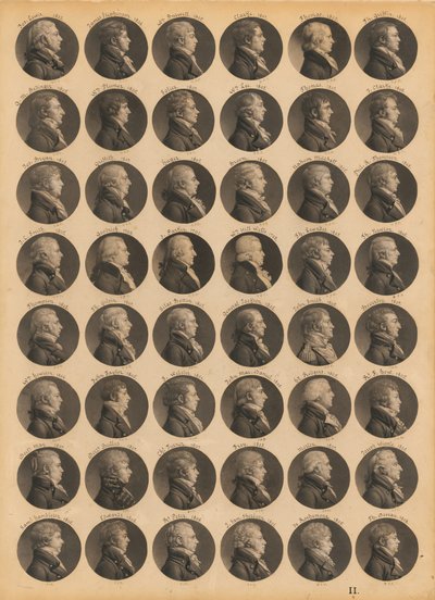 Saint-Mémin, 11. fólió alkotó: Charles Balthazar Julien Févret de Saint-Mémin