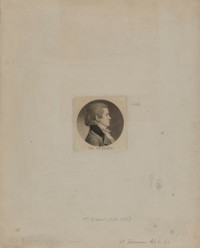 Col. Wm. Duane alkotó: Charles Balthazar Julien Févret de Saint Mémin