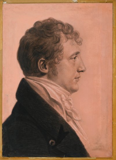 James Alexander Fulton, Mt. Erin, 1808 körül (faszén, fehér kréta és bistre pasztell zsírkréta a fedélzeten fektetett papíron) alkotó: Charles Balthazar Julien Févret de Saint Mémin