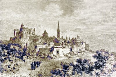 Spoleto képe, Victor Duruy „Róma története” című illusztrációja, 1884-ben megjelent (digitálisan javított kép) alkotó: Charles Barbant