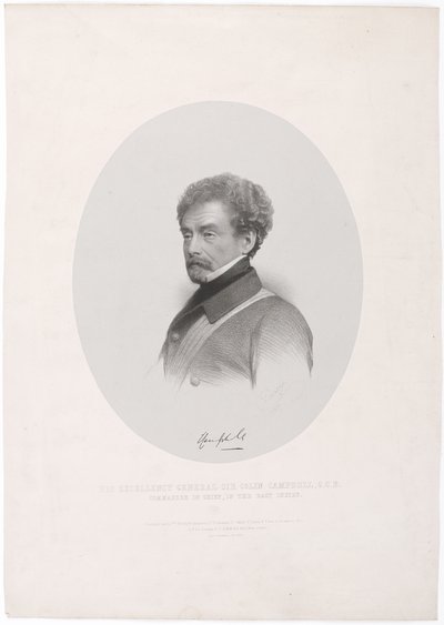 „Őexcellenciája, Sir Colin Campbell tábornok, a GCB főparancsnoka, Kelet-Indiában” alkotó: Charles Baugniet