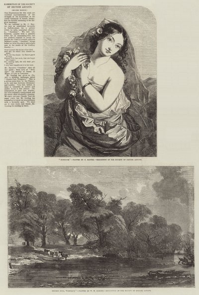 A British Artists társaságának kiállítása alkotó: Charles Baxter