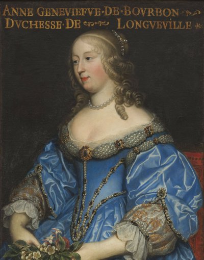 Anne-Geneviève de Bourbon-Condé 1619-1679, Longueville hercegné, 17. század közepe. alkotó: Charles Beaubrun