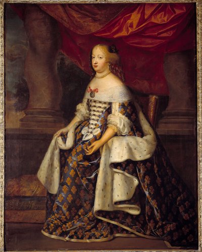 Marie Therese Osztrák (1638-1683), francia királynő portréja Charles Beaubrun műtermének festménye (1604-1692) 17. század V. 1,8 x 1,4 m alkotó: Charles Beaubrun