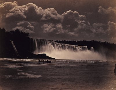 Niagara, csónakkal, 1870 körül ( albumin ezüst nyomat) alkotó: Charles Bierstadt