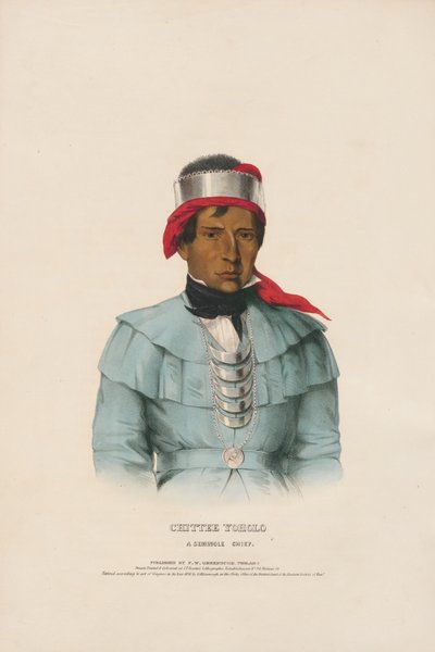 Chittee Yoholo - egy seminole főnök alkotó: Charles Bird King