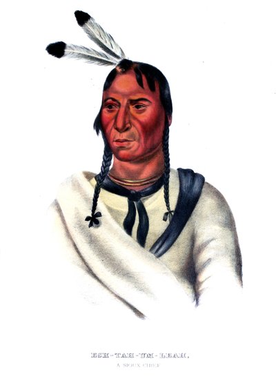 Eshtahumbah (Álmos szemek), sziú főnök alkotó: Charles Bird King
