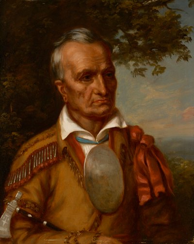 Red Jacket, Seneca főnök (Sagoyewatha) (kb. 1758-1830) alkotó: Charles Bird King