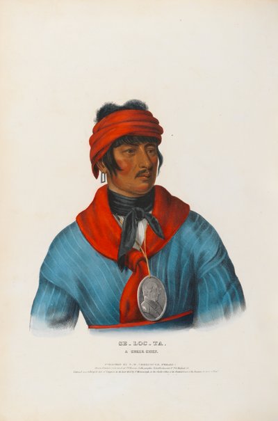 Se-loc-ta - egy creek törzsfőnök alkotó: Charles Bird King