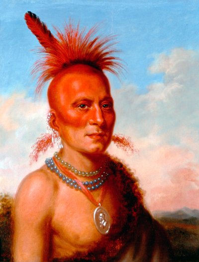 Sharitarish (Gonosz törzsfőnök), Pawnee alkotó: Charles Bird King