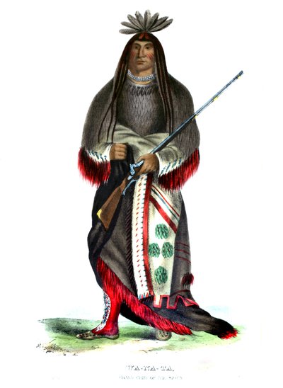 Wanata („A töltő”), a sziúk nagyfőnöke alkotó: Charles Bird King