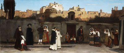 Római utcai jelenet, 1872 alkotó: Charles Caryl Coleman