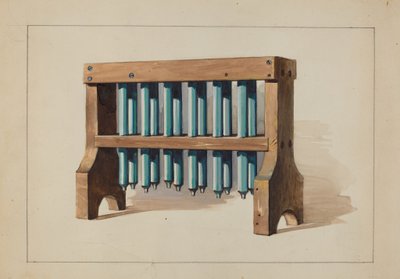 Állvány gyertyaformákkal alkotó: Charles Caseau