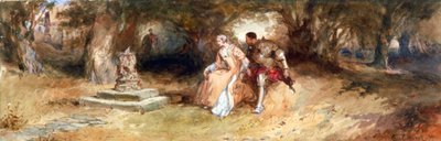 "Táj alakokkal", 1885. alkotó: Charles Cattermole