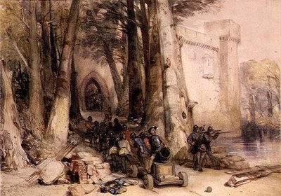 A király tábora (akvarell) alkotó: Charles Cattermole