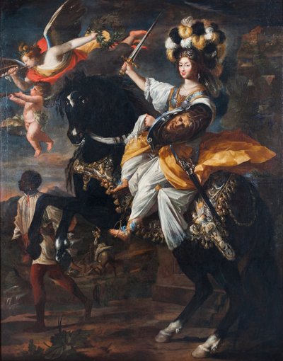 Christine Marie francia 1606-1663, Savoyai hercegnő, mint Minerva, 1663 körül. alkotó: Charles Claude Dauphin
